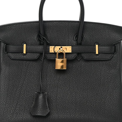 Hermes Togo Birkin 25 Black 8 of 11