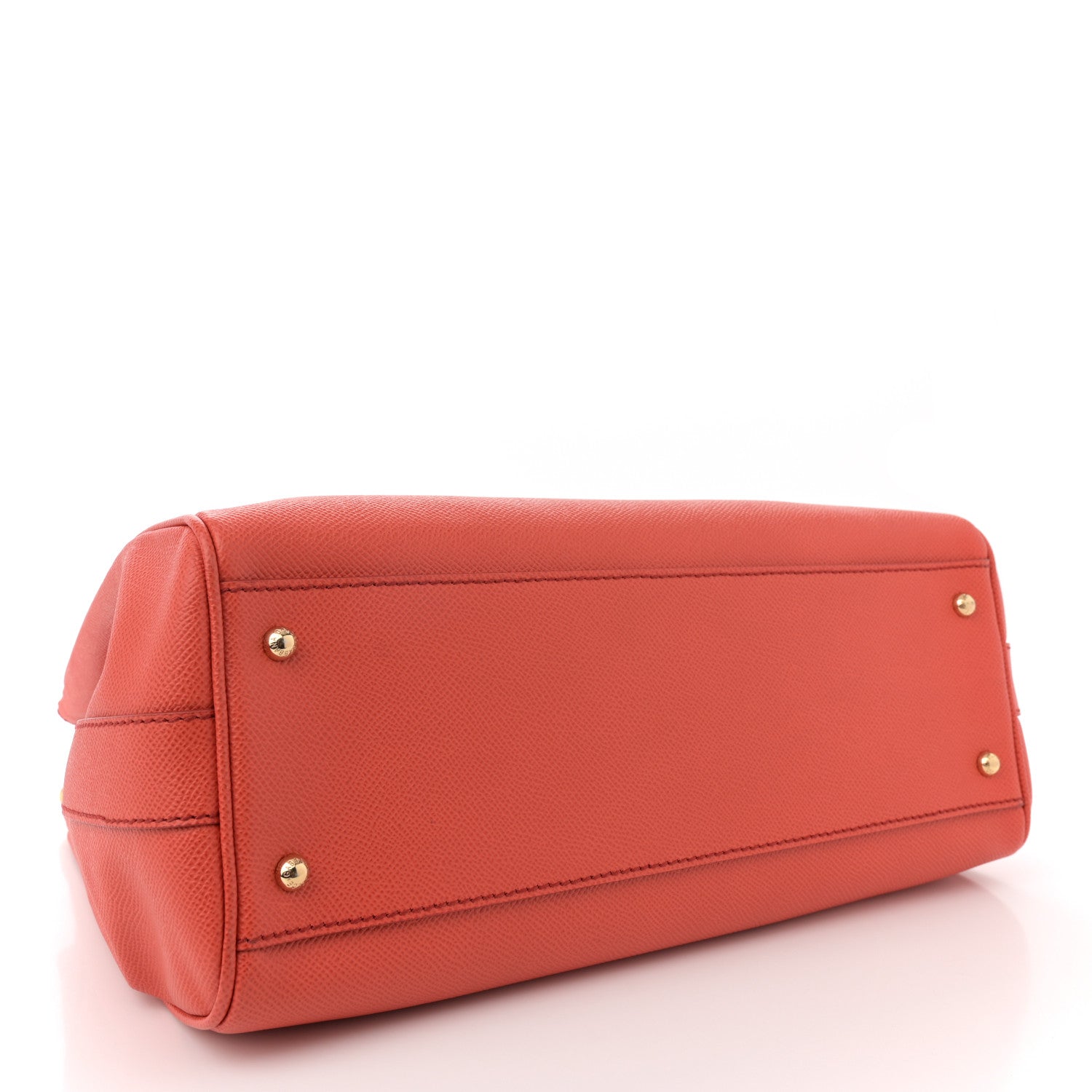 Dolce & Gabbana Dauphine Miss Sicily Double Zip Satchel Rosso Arancio 4 of 10