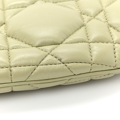 Christian Dior Calfskin Cannage Caro Pouch Desert Sage 10 of 11