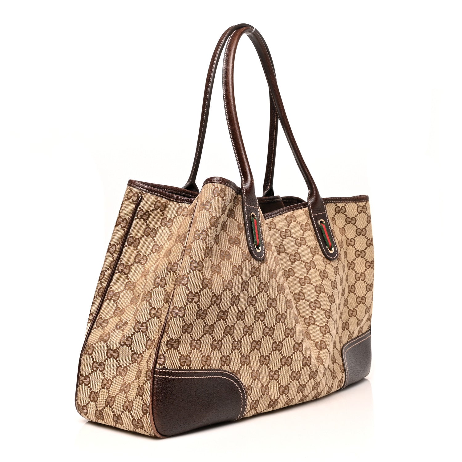 Gucci Monogram Large Princy Tote Dark Brown 3 of 13
