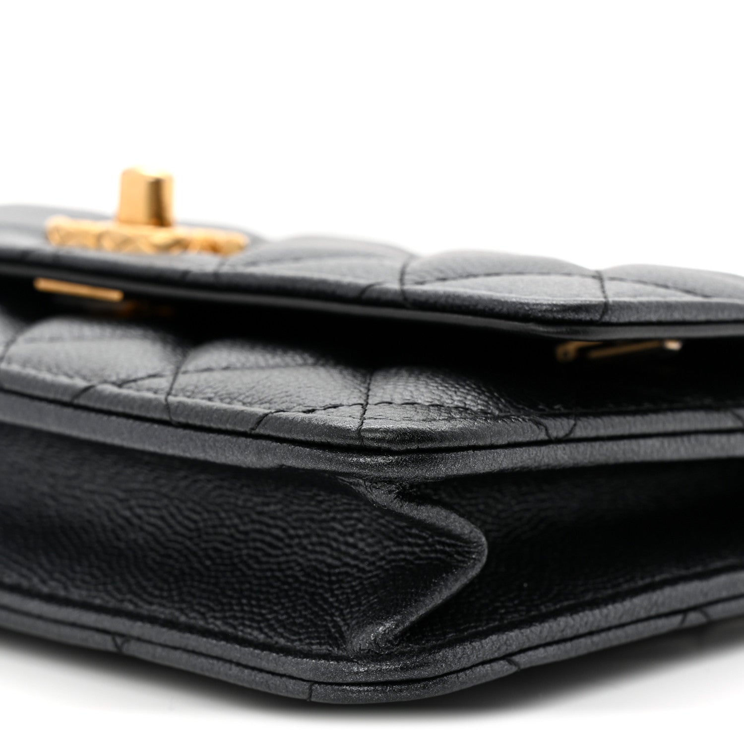 Chanel Pearly Caviar Quilted Fit For You Wallet On Chain WOC Black 11 of 11