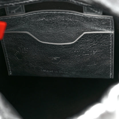 Off-White Laminated Calfskin Allen Bucket Bag Silver 6 of 8