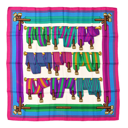 Hermes Silk Les Sangles Scarf 90 1 of 10