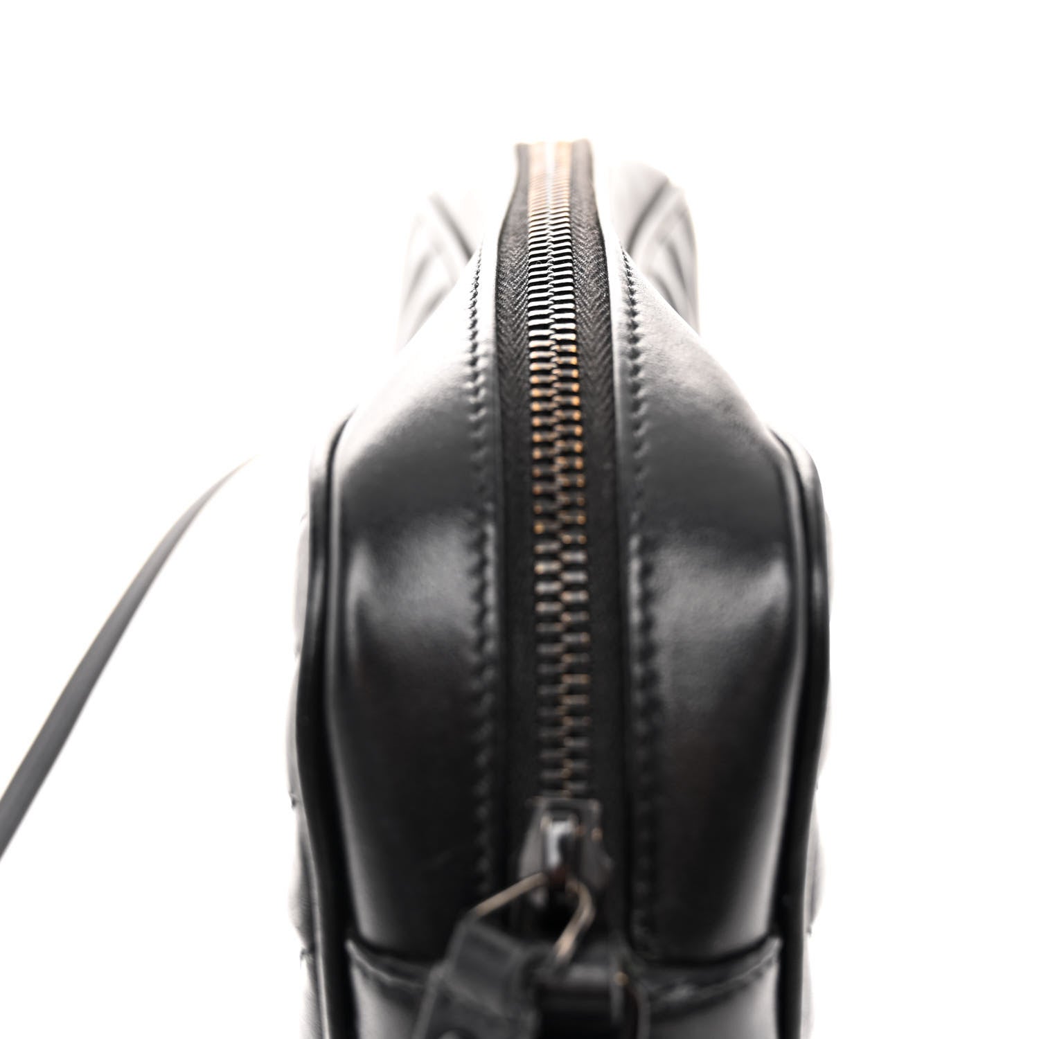 Saint Laurent Calfskin Matelasse Monogram Monochrome Lou Camera Bag Black 10 of 11