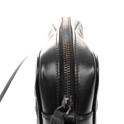 Saint Laurent Calfskin Matelasse Monogram Monochrome Lou Camera Bag Black 10 of 11