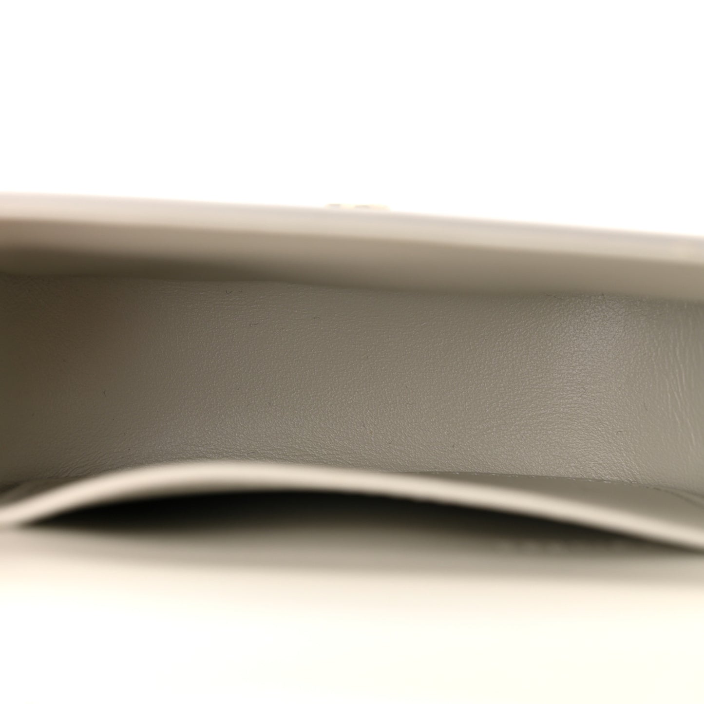Shiny Calfskin Mini Triomphe Chalk