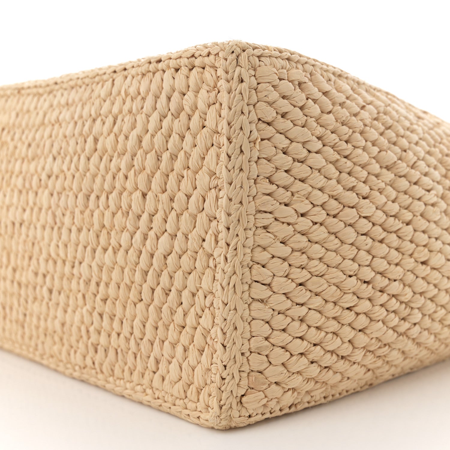 Celine Raffia Calfskin Triomphe Small Cabas Thais Tan 11 of 11