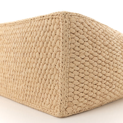 Celine Raffia Calfskin Triomphe Small Cabas Thais Tan 11 of 11