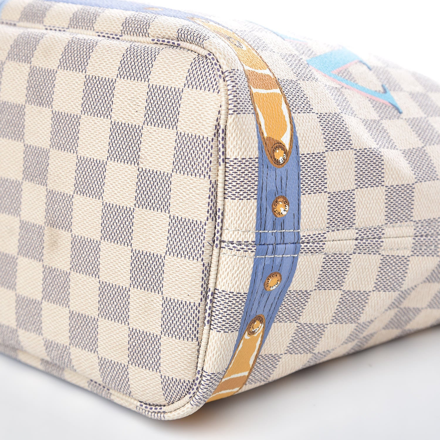 Louis Vuitton Damier Azur Summer Trunks Neo Neverfull MM 13 of 17