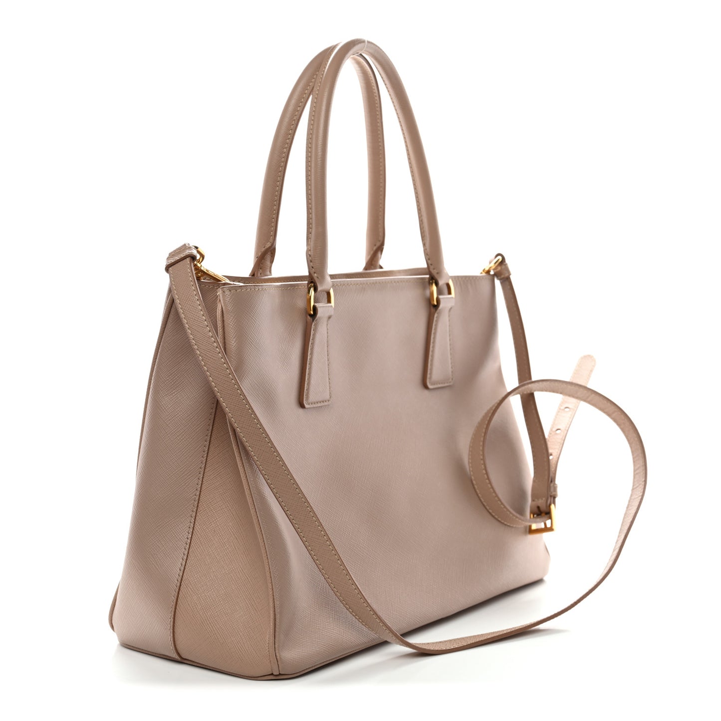 Saffiano Lux Medium Tote Cammeo