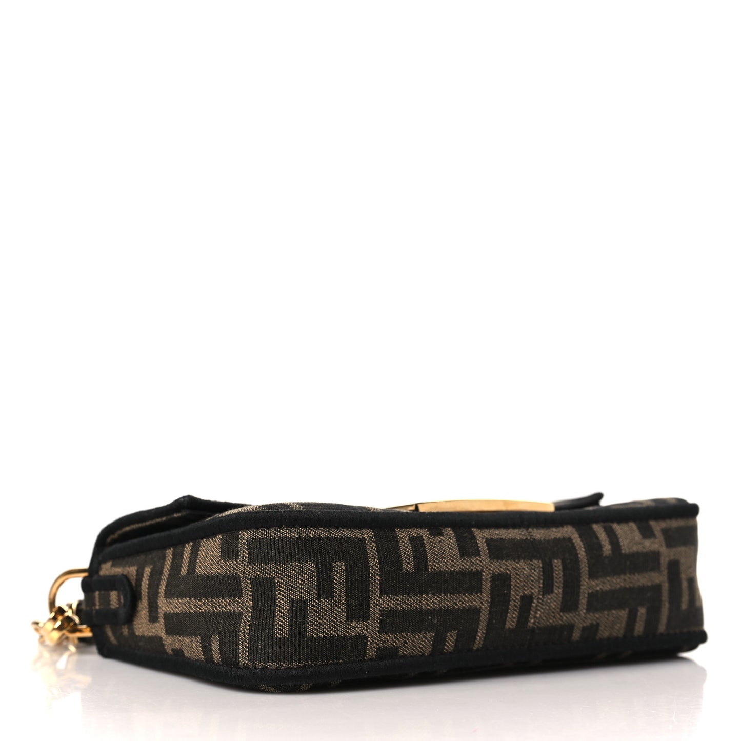 Fabric Jacquard FF 1974 Mini Baguette Tobacco Moro Black
