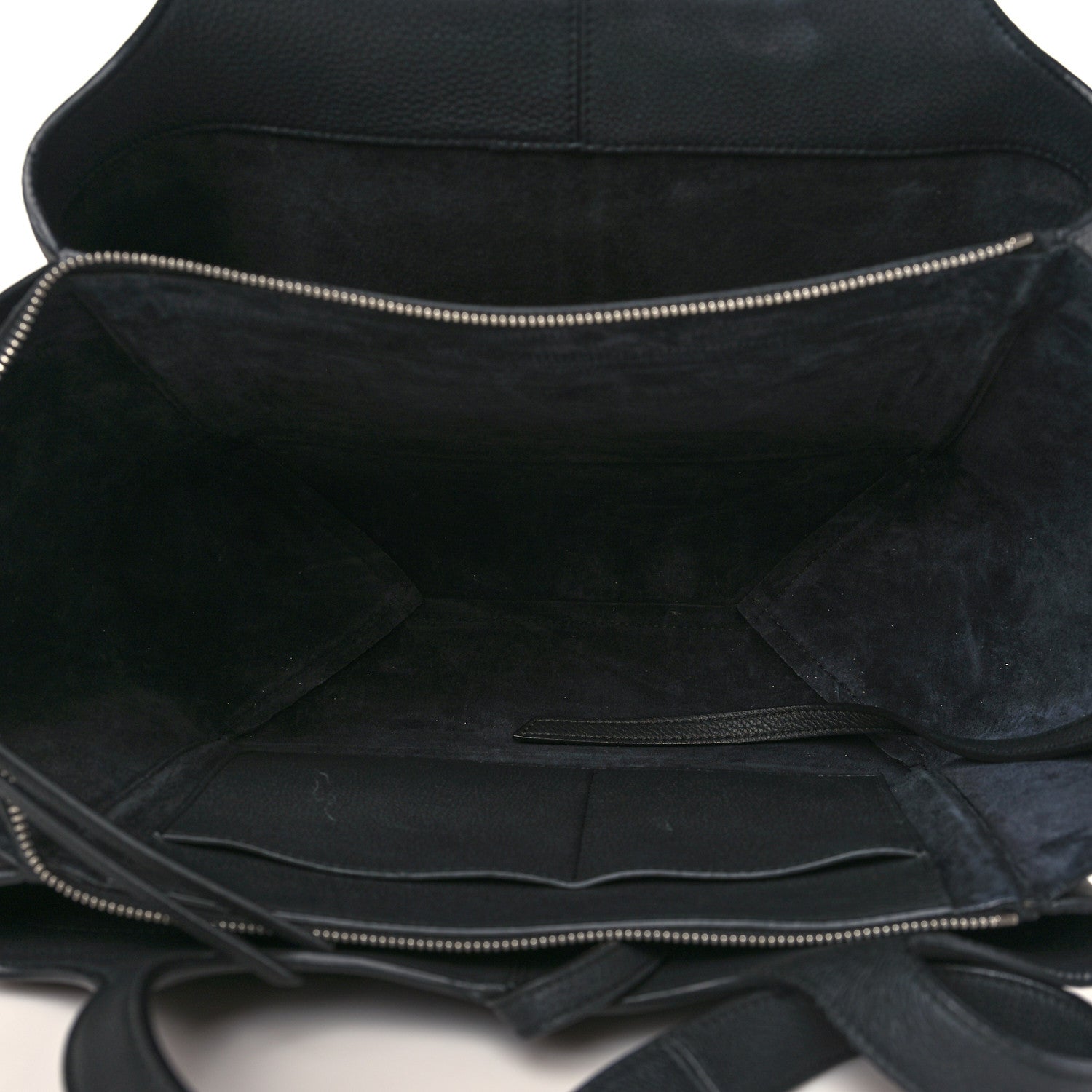 Celine Baby Grained Calfskin Medium Tri-Fold Bag Black 5 of 8