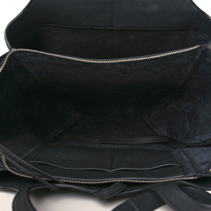 Celine Baby Grained Calfskin Medium Tri-Fold Bag Black 5 of 8