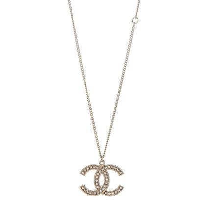 Chanel Pearl CC Pendant Necklace Gold 1 of 7