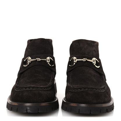 Gucci Suede Womens Horsebit Ankle Boots 39 Dark Brown 3 of 10