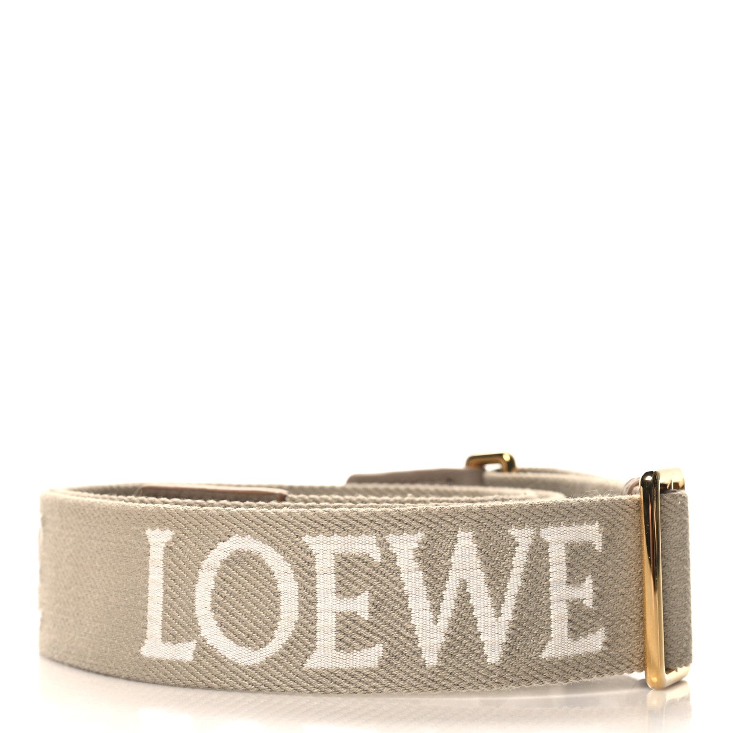 Loewe Calfskin Jacquard Webbing Anagram Strap Ecru Natural 2 of 6