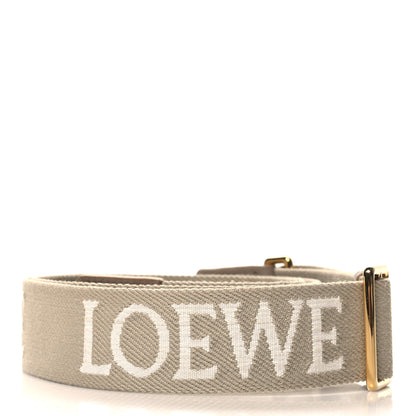 Loewe Calfskin Jacquard Webbing Anagram Strap Ecru Natural 2 of 6