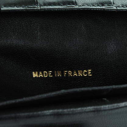 Chanel Lambskin Diamond Stitched French Wallet Black 7 of 8
