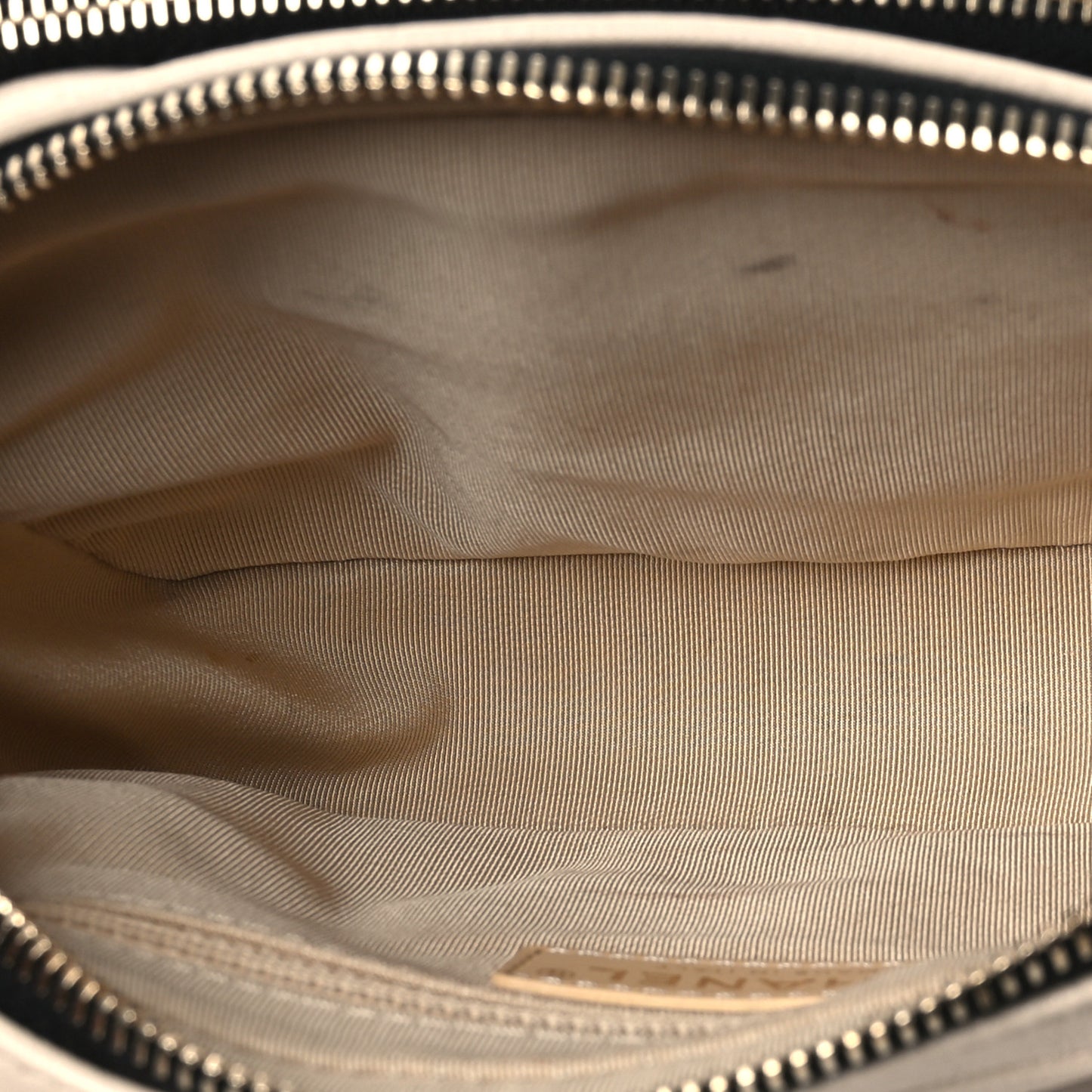 Goatskin Quilted Waist Bag Beige White Black