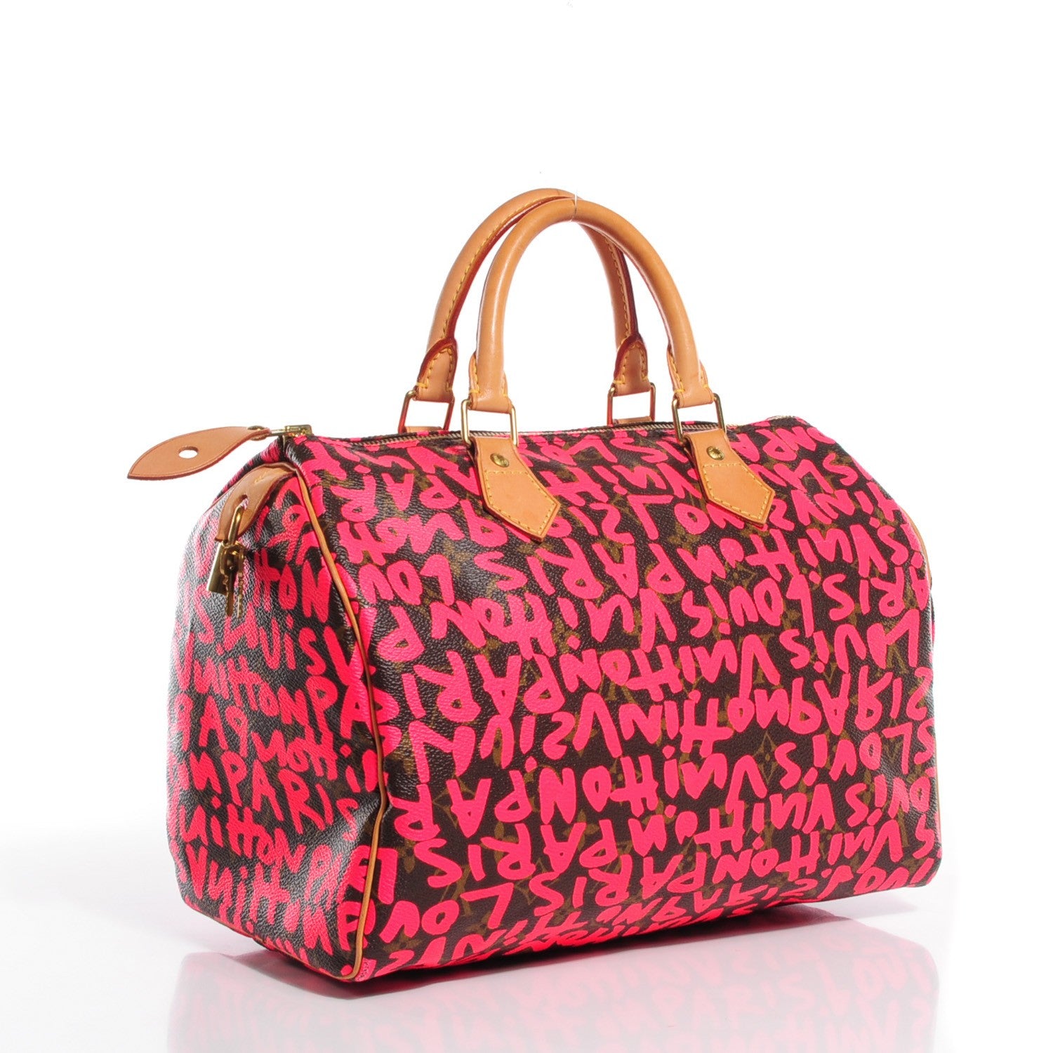 Louis Vuitton Monogram Graffiti Speedy 30 Fuchsia 3 of 7