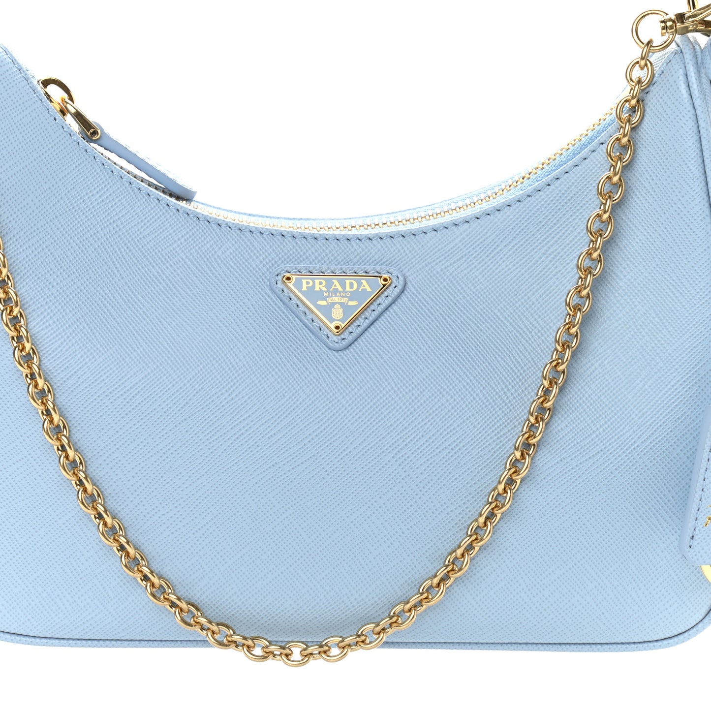 Saffiano Re-Edition 2005 Shoulder Bag Celeste