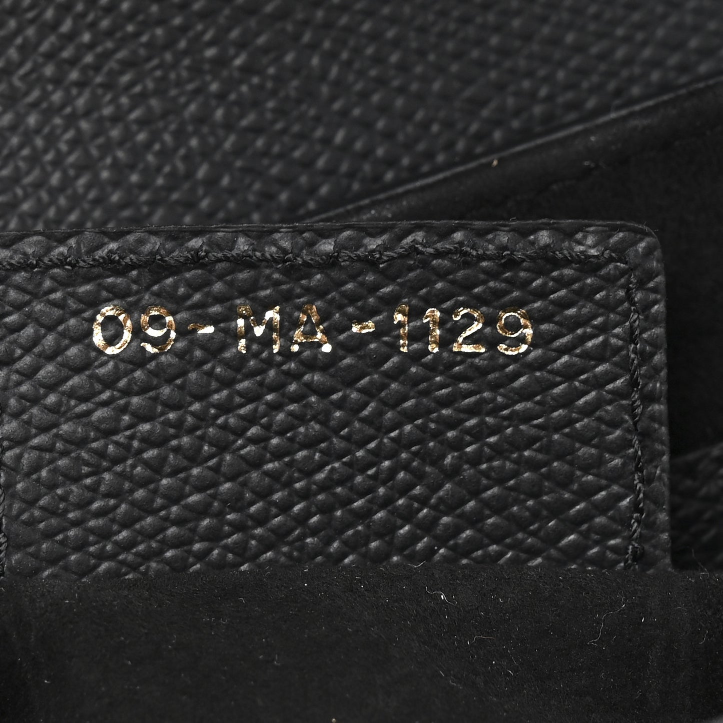 Grained Calfskin Saddle Bag Black
