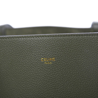 Celine Soft Grained Calfskin Medium Cabas Phantom Dark Khaki 8 of 10