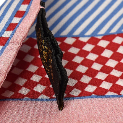 Louis Vuitton Silk Damier Aquarelle Bandeau Piment 4 of 5