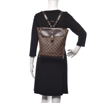 Louis Vuitton Damier Ebene Soho Backpack 2 of 20