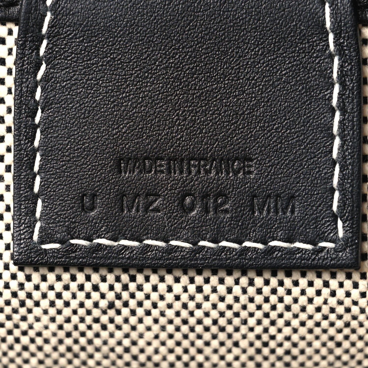 Hermes Military Toile Canvas Swift Steeple 25 Bag Ecru Black 8 of 11