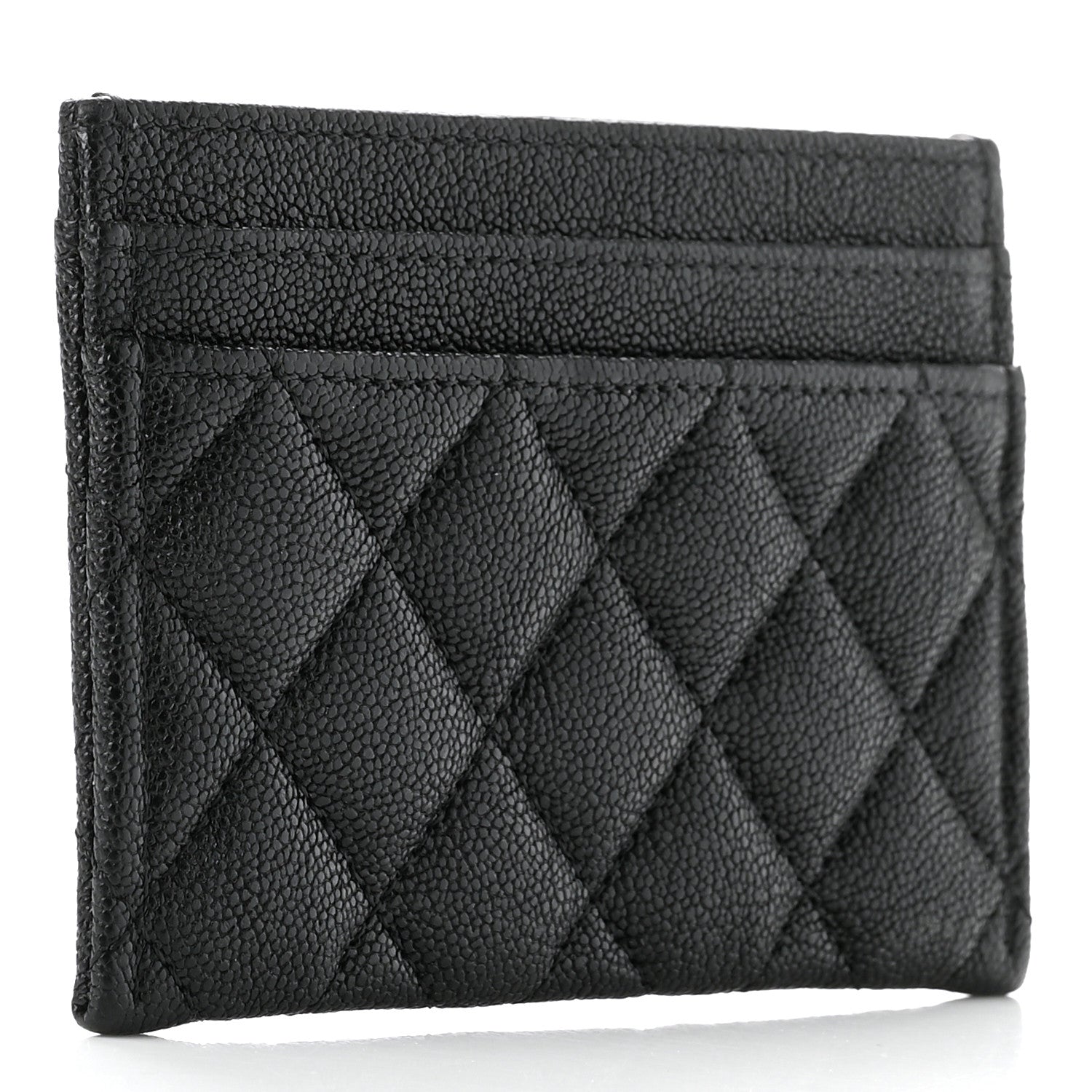 Chanel Caviar Quilted Boy Card Holder Black 3 of 9