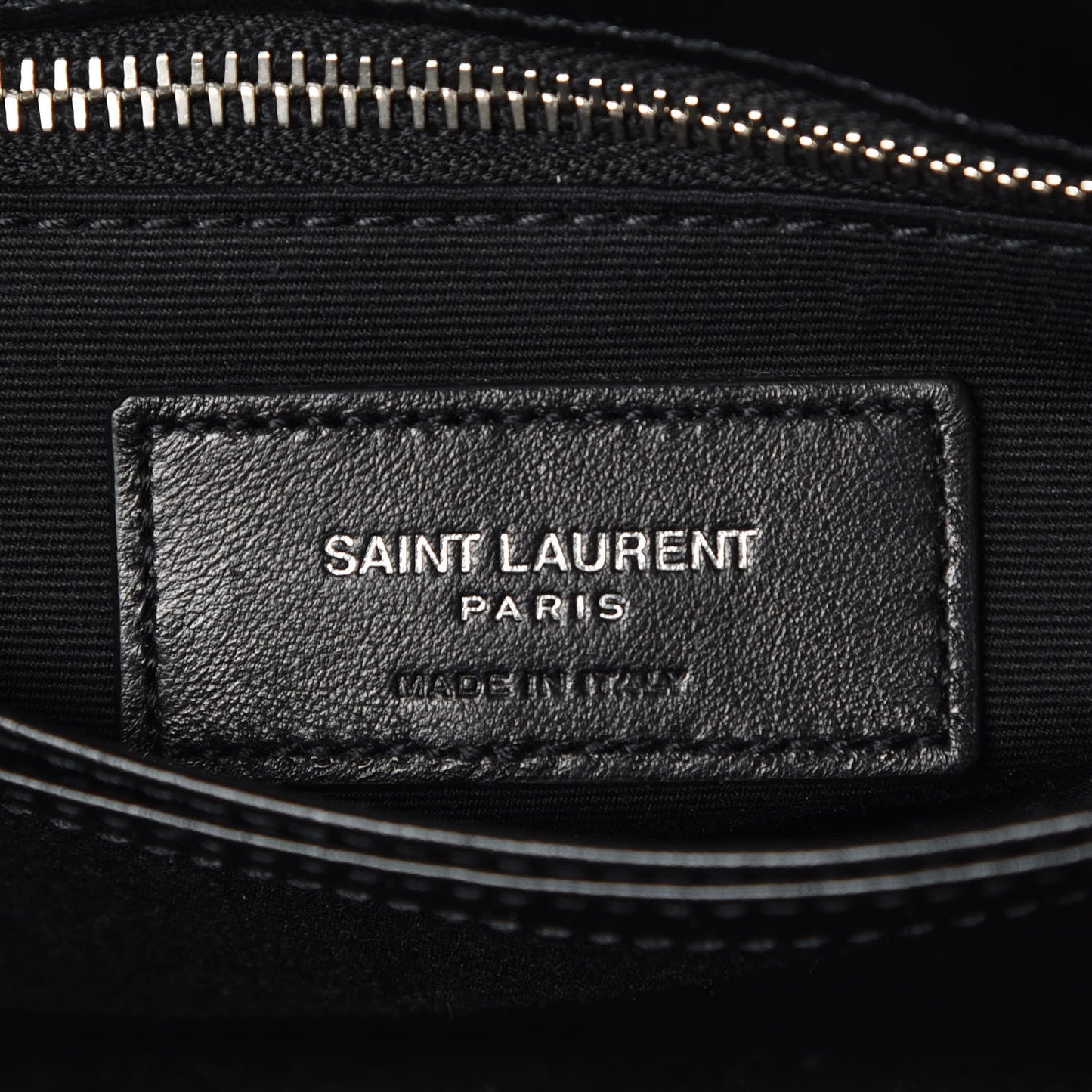 Calfskin Y Quilted Monogram Toy Loulou Crossbody Bag Black