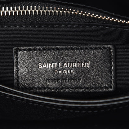 Saint Laurent Calfskin Y Quilted Monogram Toy Loulou Crossbody Bag Black 9 of 9