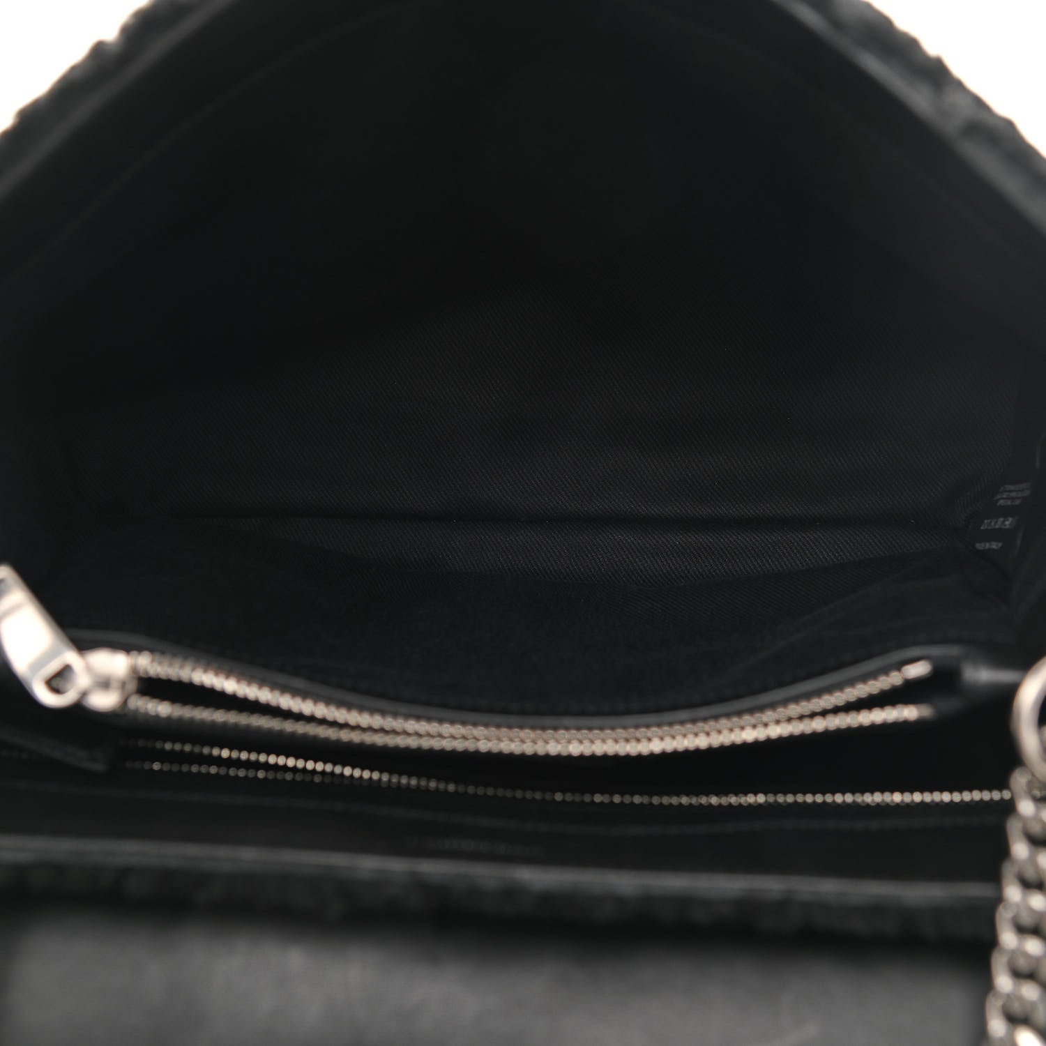 Saint Laurent Shearling Monogram Medium Loulou Shoulder Bag Black 5 of 9