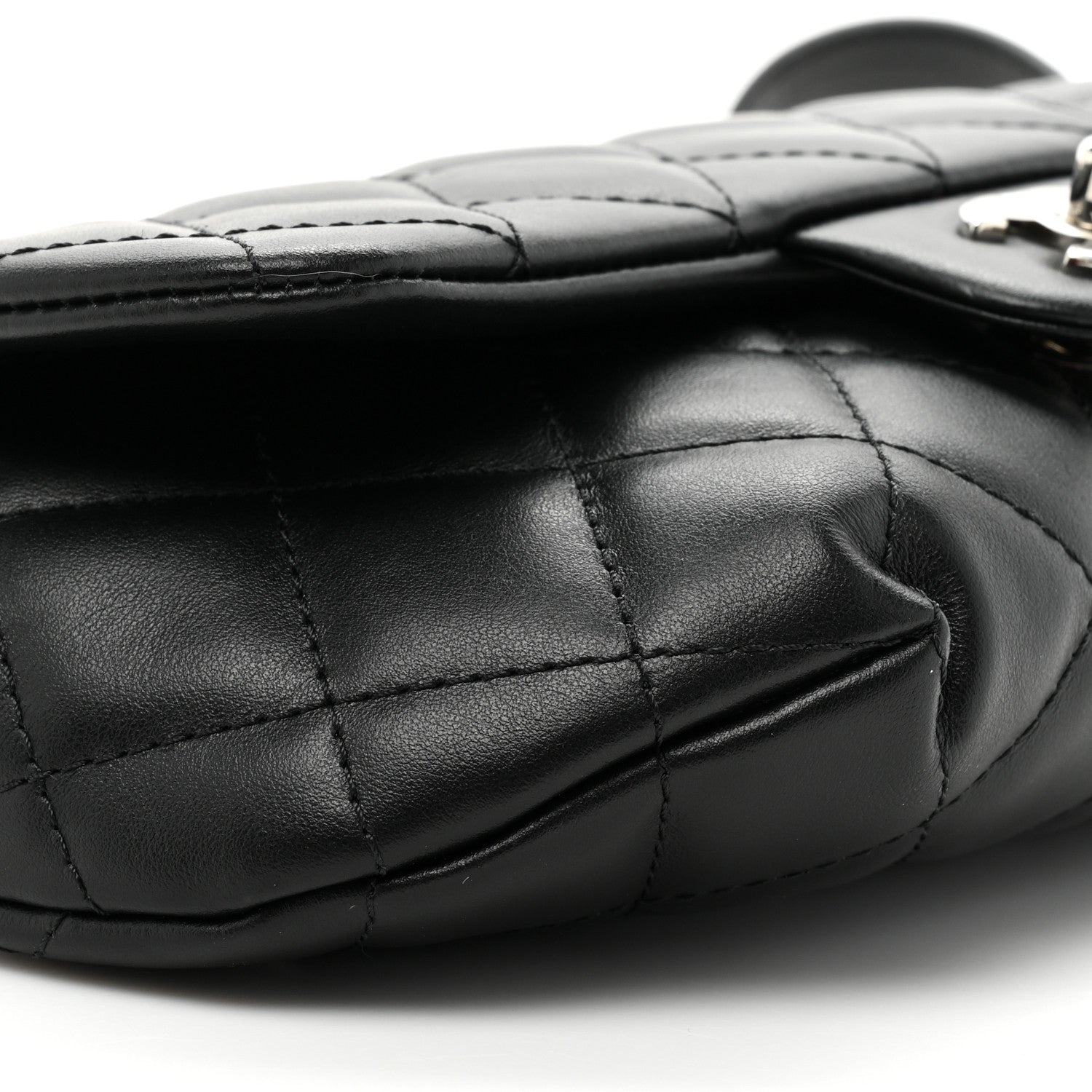 Chanel Calfskin Quilted CC Uniform Flap Belt Bag Black 9 of 9