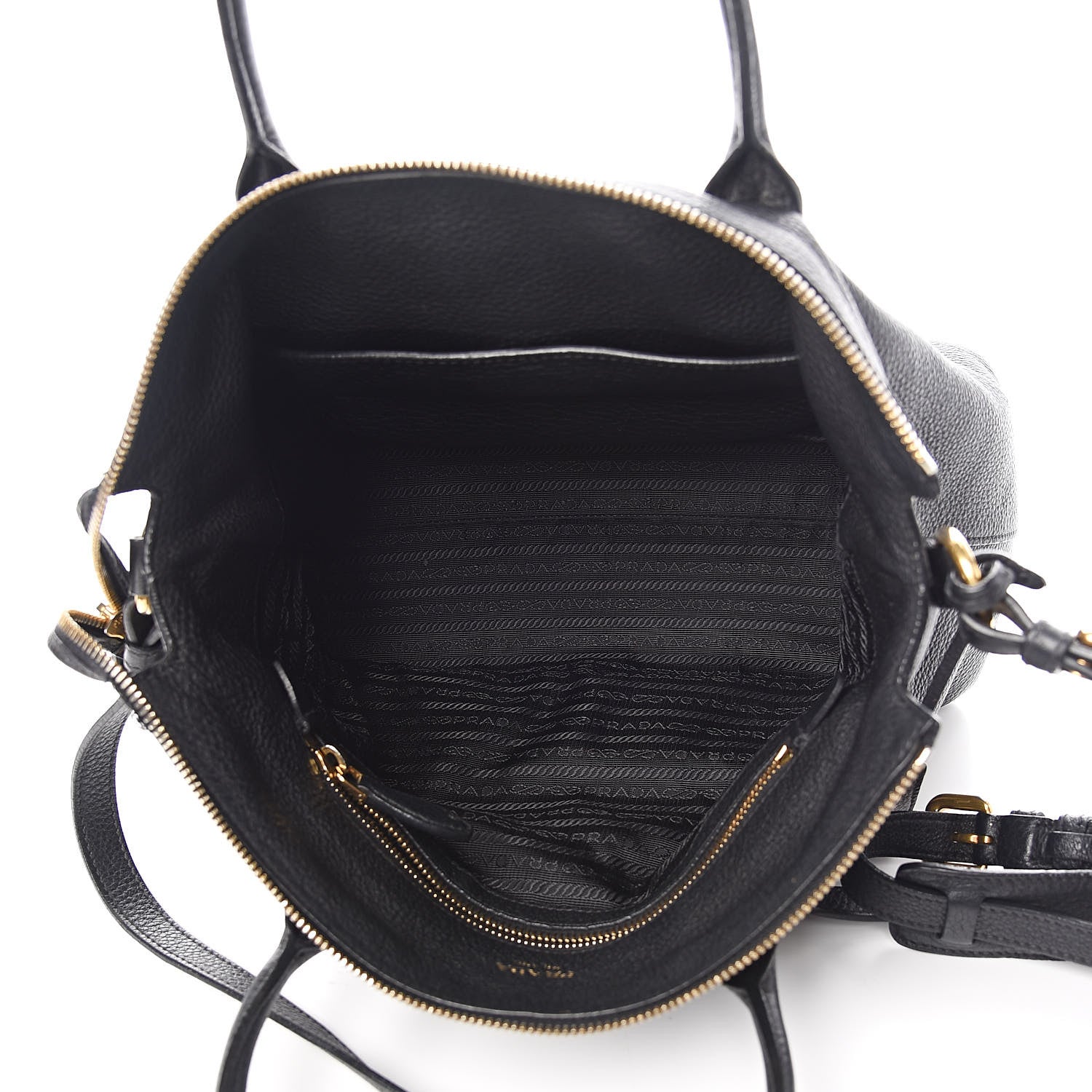 Prada Vitello Daino Tote Black 5 of 14