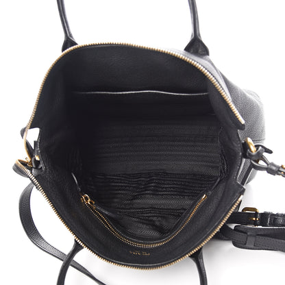 Prada Vitello Daino Tote Black 5 of 14