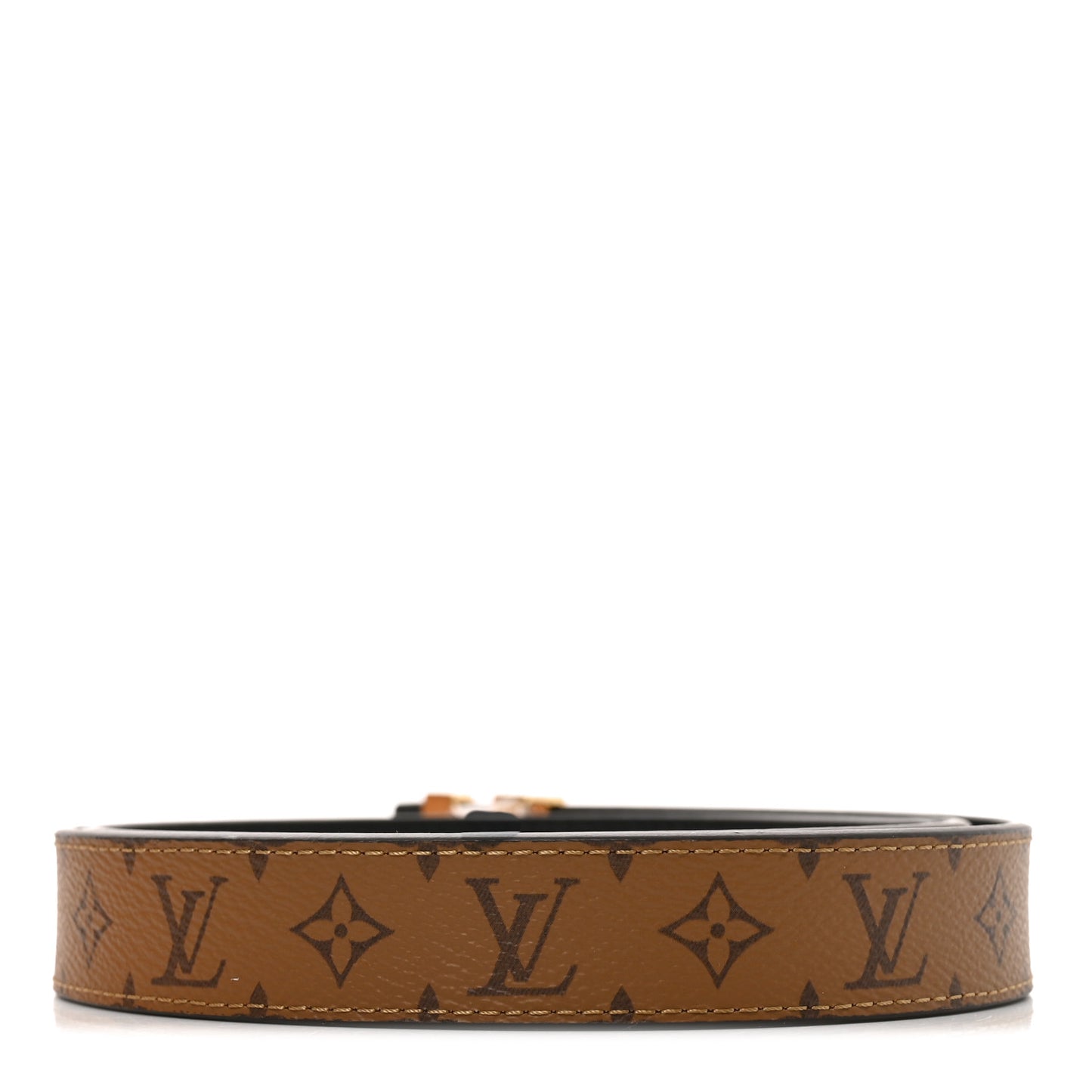 Reverse Monogram 35mm LV Initiales Reversible Belt 90 36 Black