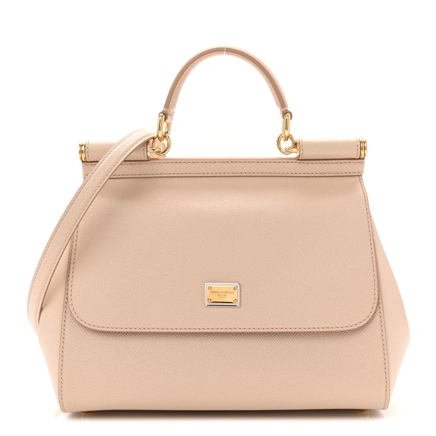 Dolce & Gabbana Dauphine Medium Miss Sicily Satchel Rose Carne 1 of 9