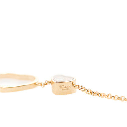 Chopard 18K Rose Gold Diamond Mother of Pearl Happy Hearts Sautoir Necklace 4 of 4