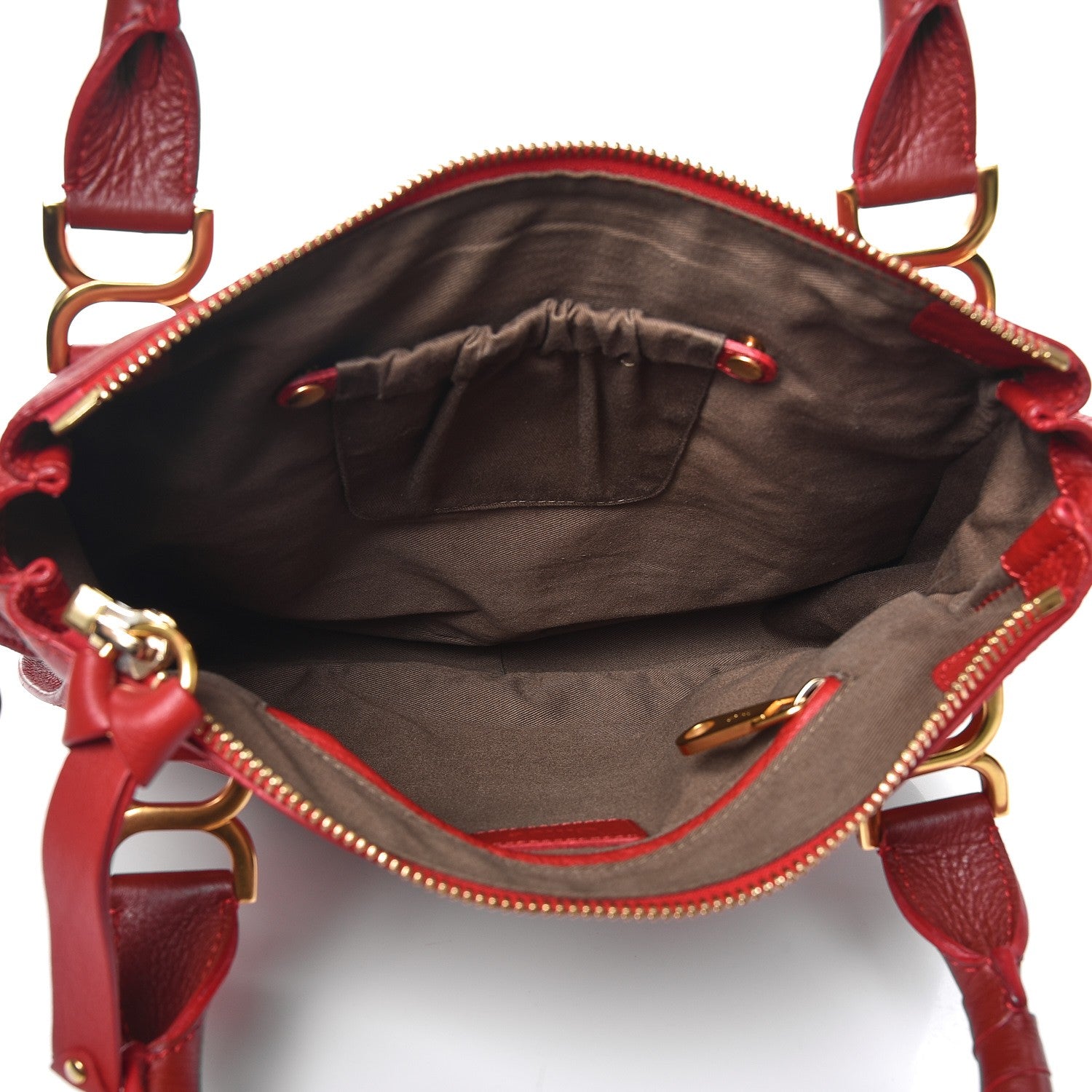Chloe Calfskin Medium Marcie Satchel Red 6 of 9