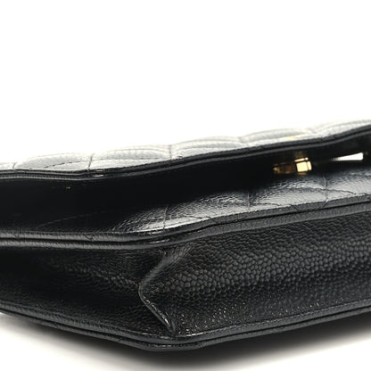 Chanel Caviar Quilted Wallet on Chain WOC Black 9 of 11