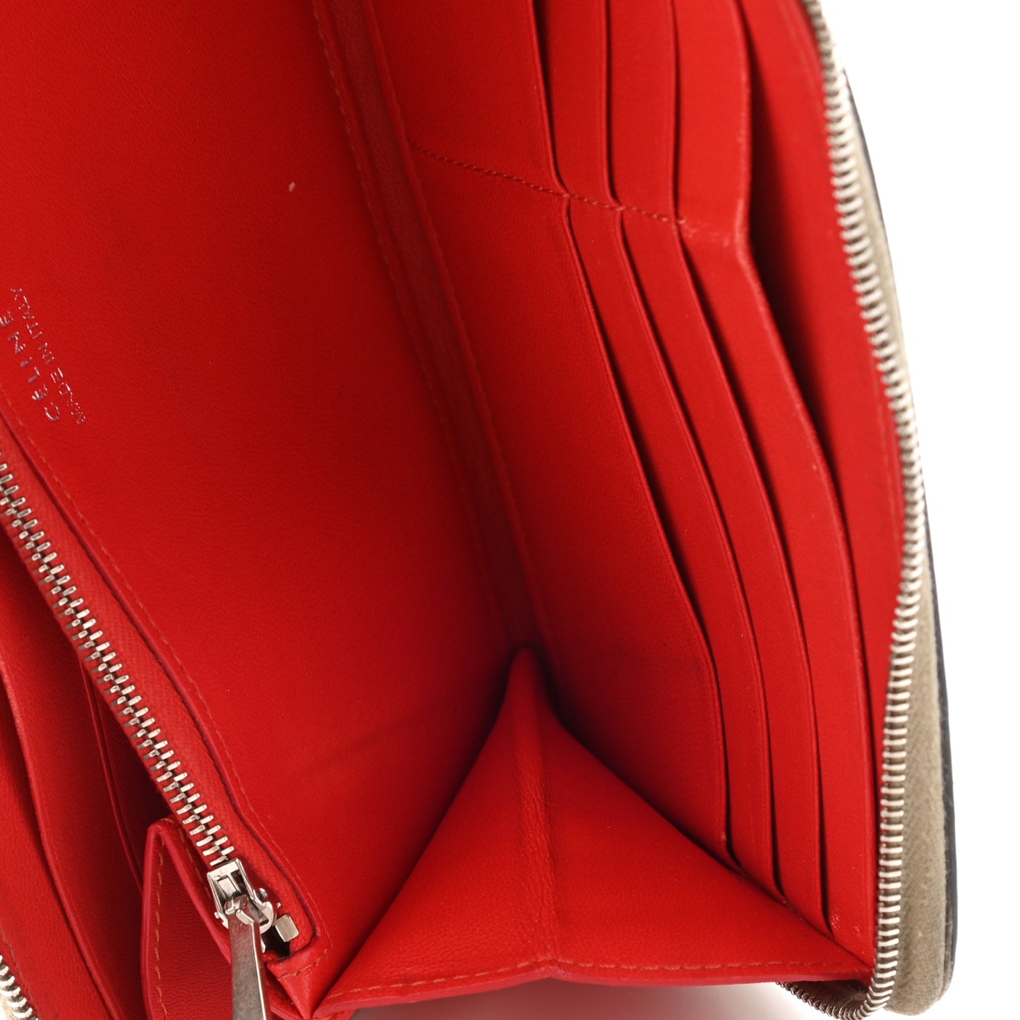 Grained Calfskin Large Zip Around Multifunction Wallet Dune