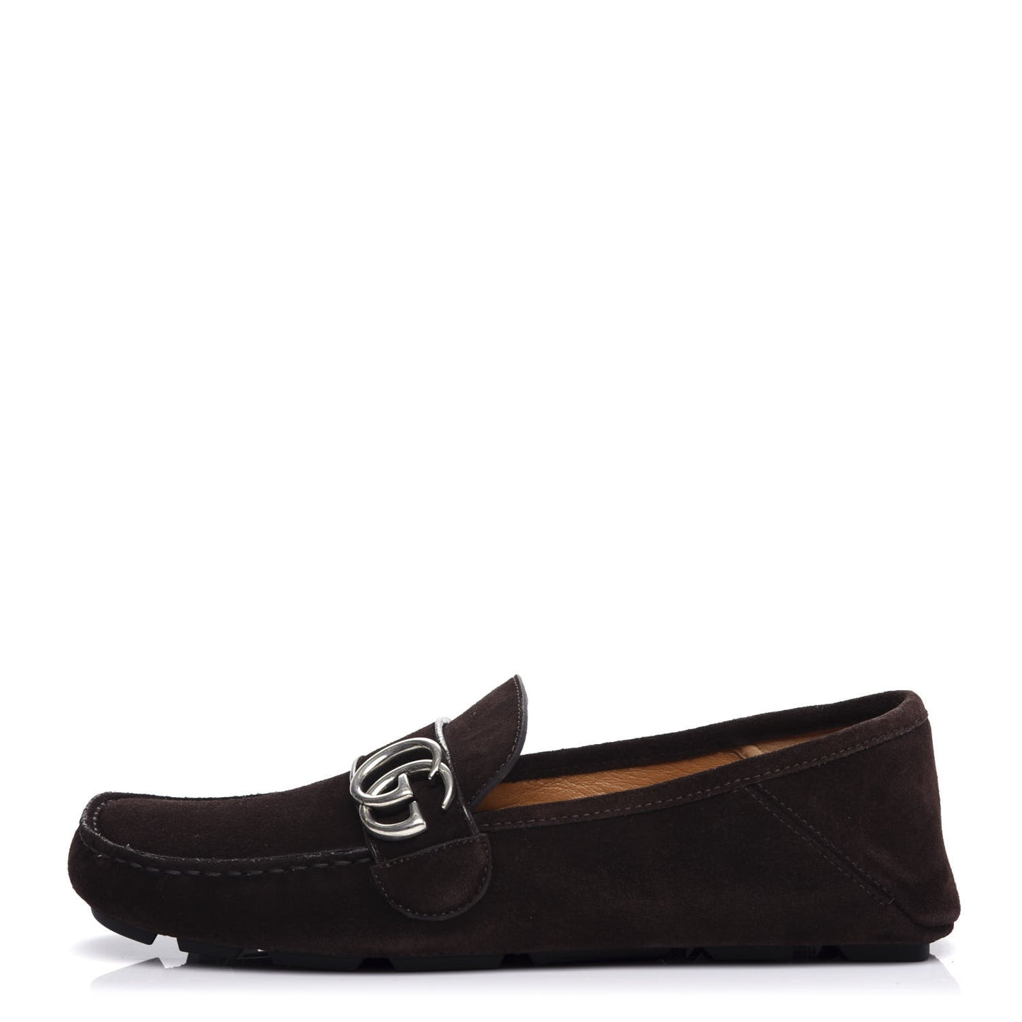 Suede Mens Driver Queen Loafers 7 Cocoa