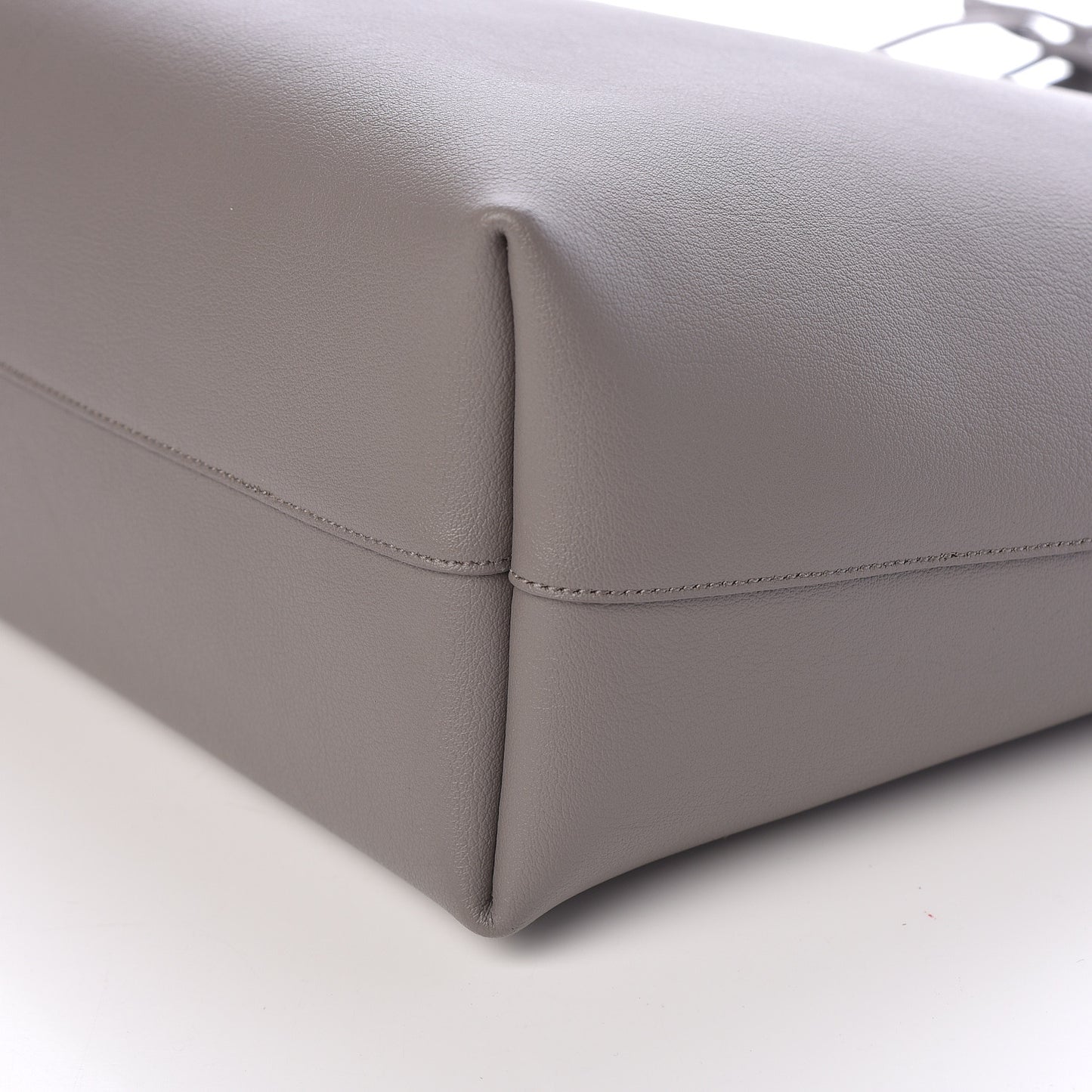 Calfskin Large Shopping Tote Fog