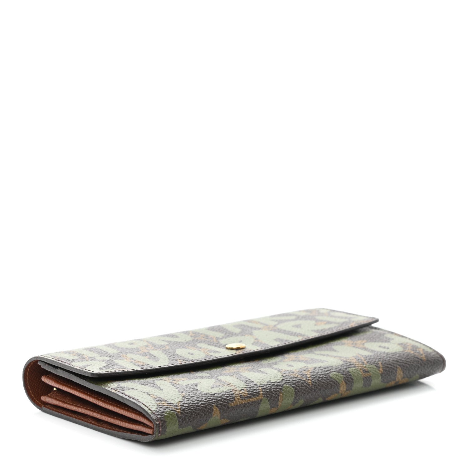 Louis Vuitton Monogram Graffiti Porte-Monnaie Wallet Kaki 4 of 9