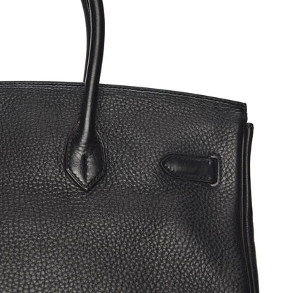Hermes Taurillon Clemence Birkin 35 Black 25 of 26
