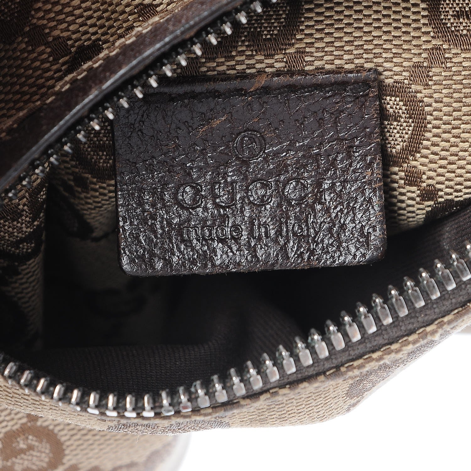 Gucci Monogram Web Belt Bag Dark Brown 6 of 7