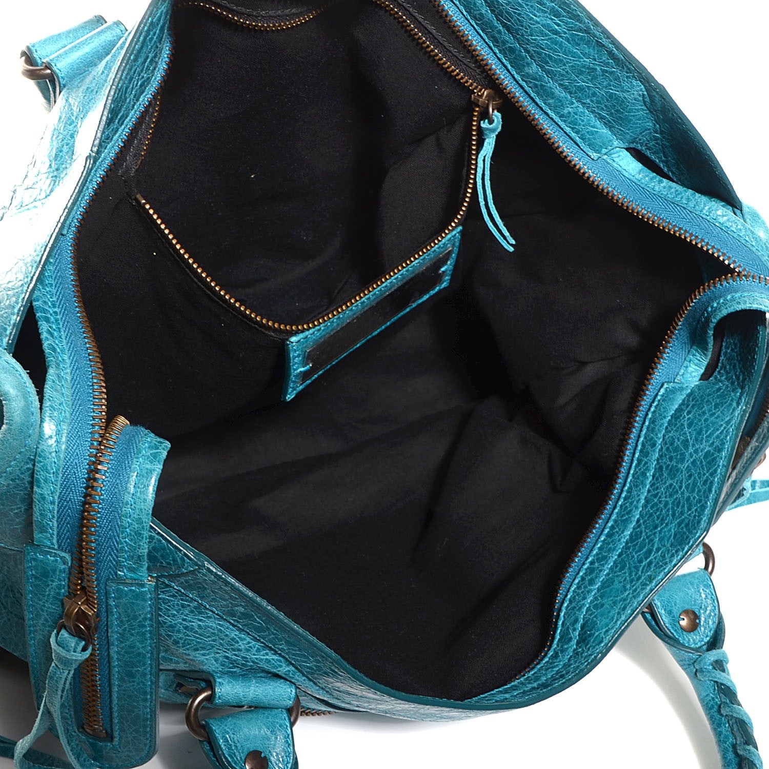 Balenciaga Agneau Classic Hardware City Bleu Paon 5 of 12
