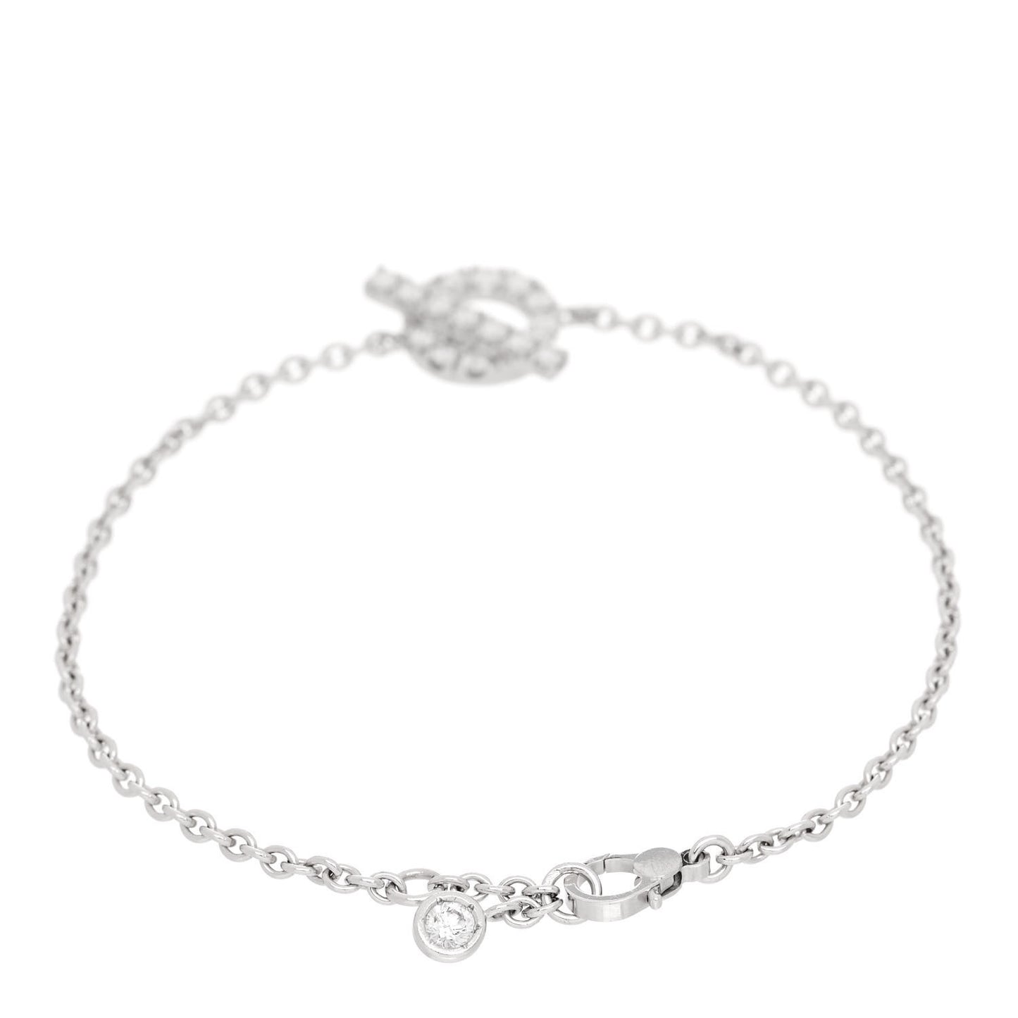 18K White Gold Diamond Finesse Bracelet ST